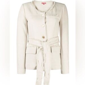 STAUD Charles Blazer in Oat Milk